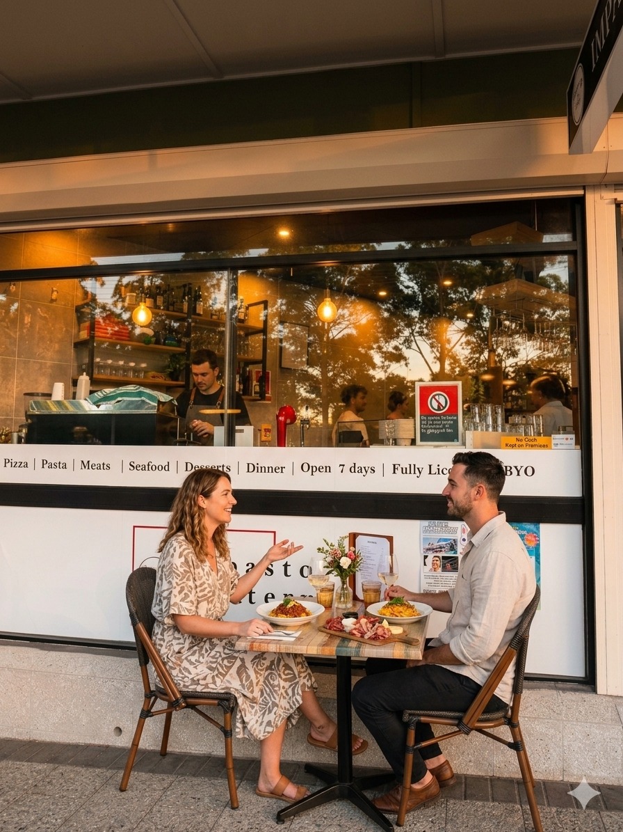 Wood-fired pizza at Impasto & Eatery Normanhurst