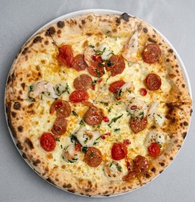 Garlic Prawns Pizza